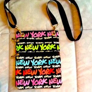 New Arkash NEW YORK printed vegan crossbody shoulder mini bag purse